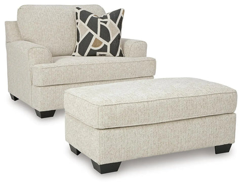 Heartcort Oversized Chair and Ottoman