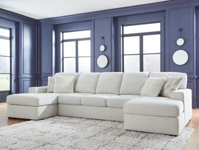 Seccional de 3 piezas con chaise longue Leighelli