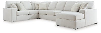 Seccional Leighelli de 4 piezas con chaise longue