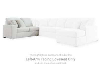 Loveseat Leighelli con brazo izquierdo