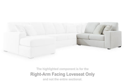 Loveseat Leighelli con brazo derecho