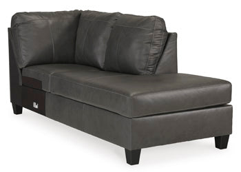 Chaise longue de esquina con brazo derecho Valderno