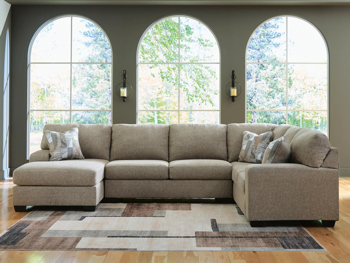 Seccional de 3 piezas con chaise longue Seyler Lane