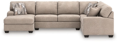 Seccional de 3 piezas con chaise longue Seyler Lane