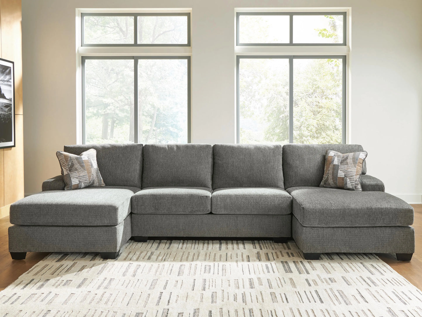 Seccional de 3 piezas con chaise longue doble Seyler Lane