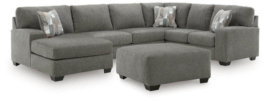 Newellen 3-Piece Sectional and Oversized Ottoman