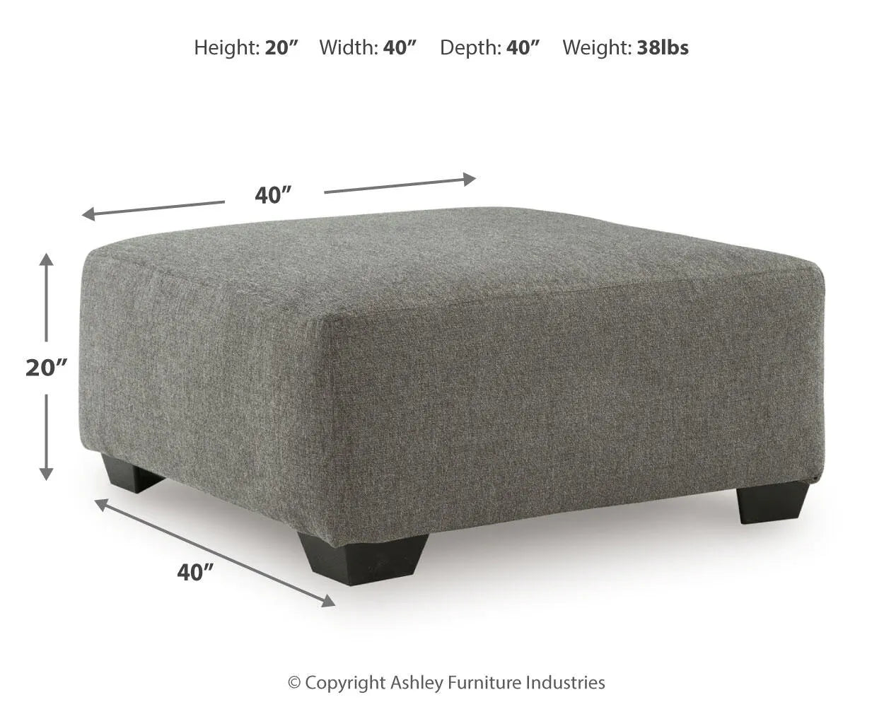 Newellen Oversized Accent Ottoman