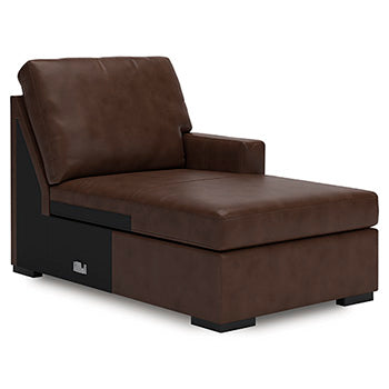 Chaise longue esquinera moderna con brazo derecho