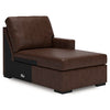 Chaise longue esquinera moderna con brazo derecho