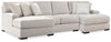 Seccional Larce de 3 piezas con chaise longue