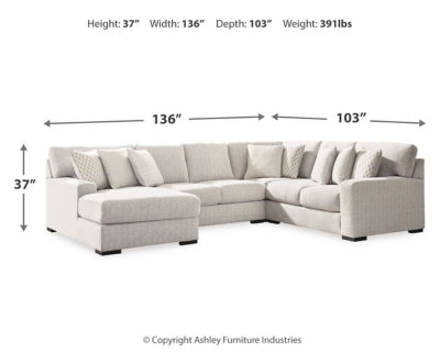 Larce 4-Piece Sectional with Chaise