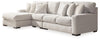 Seccional Larce de 3 piezas con chaise longue