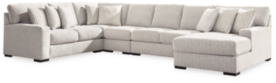 Seccional Larce de 5 piezas con chaise longue