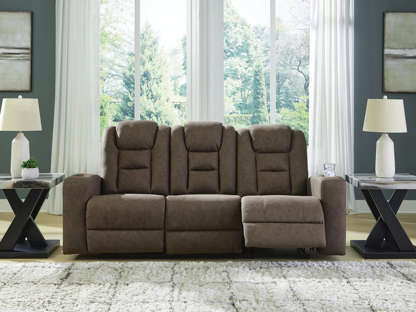 Mayhem Madness Reclining Sofa with Drop Down Table
