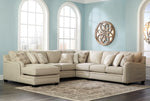 Seccional Luxora de 5 piezas con chaise longue