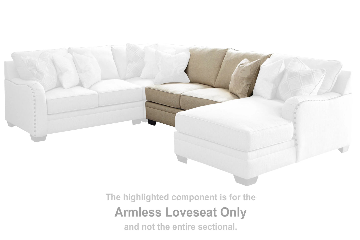 Luxora Armless Loveseat