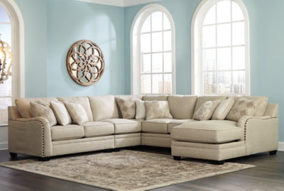 Seccional Luxora de 5 piezas con chaise longue
