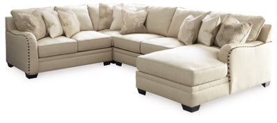 Seccional Luxora de 4 piezas con chaise longue