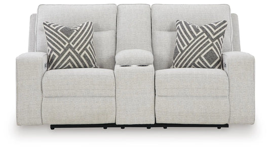 Jasperson Power Reclining Loveseat with Console