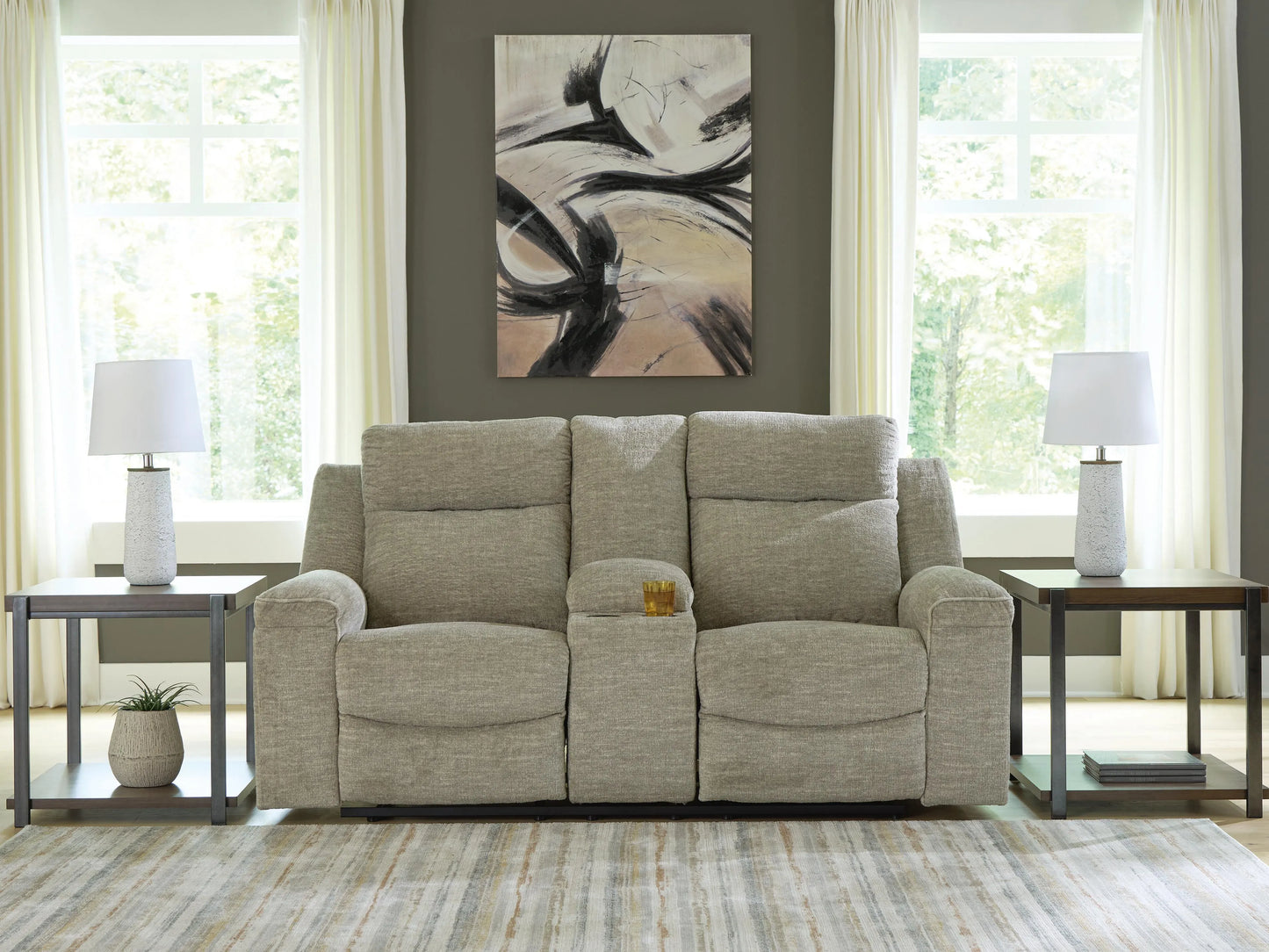 Evereast Pass Reclining Loveseat with Console