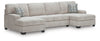 Seccional Rodington de 3 piezas con chaise longue