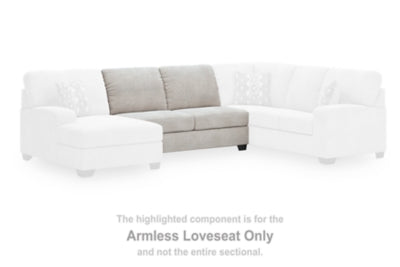Loveseat sin brazos Rodington