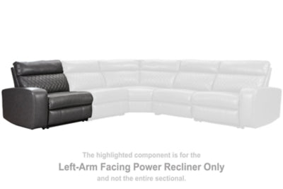 Sillón reclinable eléctrico Samperstone con brazo izquierdo
