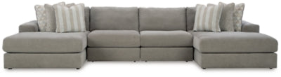 Seccional de 4 piezas con chaise longue doble Avaliyah