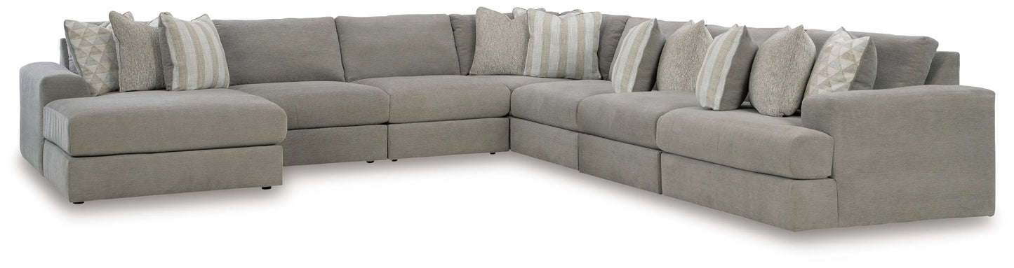 Seccional Avaliyah de 7 piezas con chaise longue