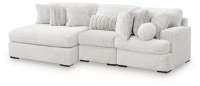 Seccional de 3 piezas con chaise longue Snodoodle