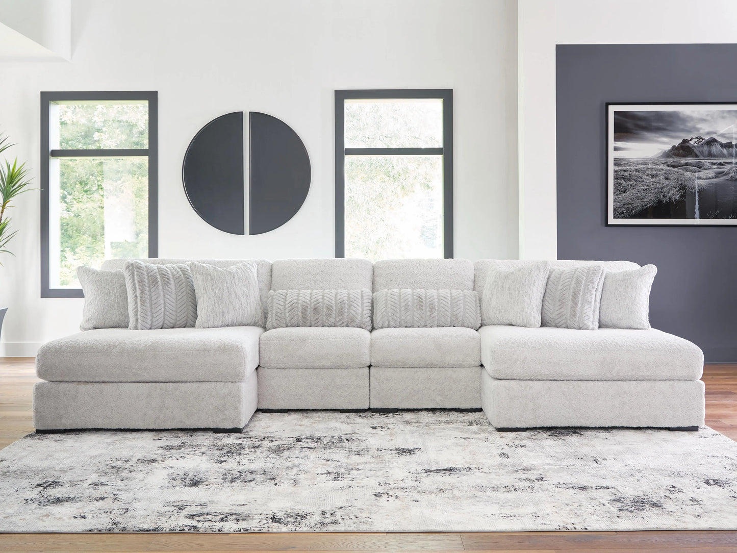 Seccional Snodoodle de 4 piezas con chaise longue