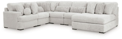 Seccional Snodoodle de 6 piezas con chaise longue
