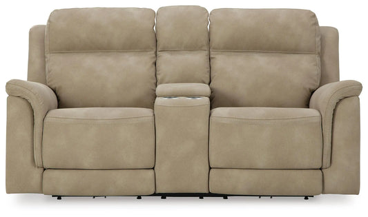 Next-Gen Durapella Power Reclining Loveseat with Console