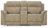 Next-Gen Durapella Power Reclining Loveseat with Console