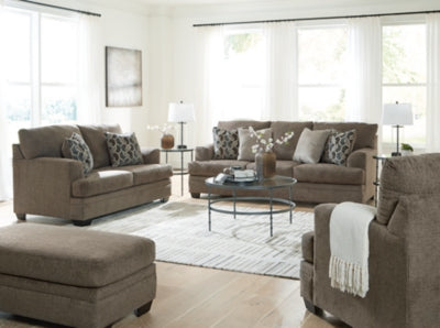 Sofá, loveseat, sillón extragrande y otomana Stonemeade