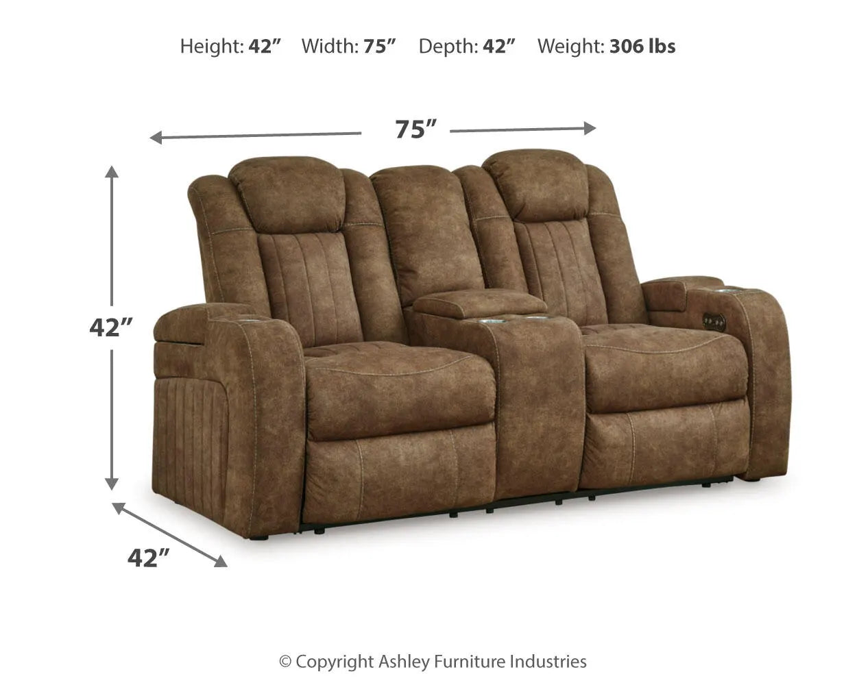 Wolfridge Power Reclining Loveseat