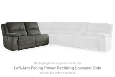 Loveseat eléctrico reclinable con brazo izquierdo de Keensburg