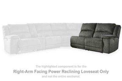 Loveseat eléctrico reclinable con brazo derecho de Keensburg