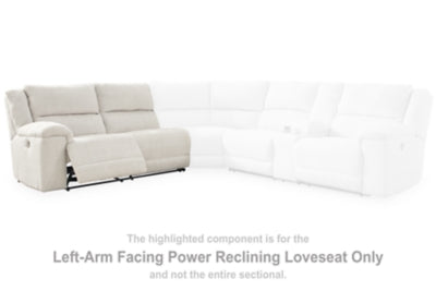 Loveseat eléctrico reclinable con brazo izquierdo de Keensburg