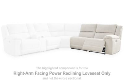 Loveseat eléctrico reclinable con brazo derecho de Keensburg