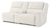 Loveseat reclinable eléctrico con brazo derecho y consola Keensburg