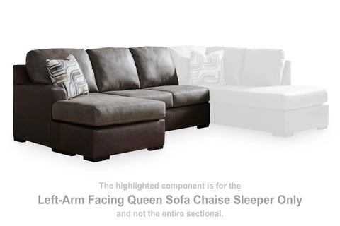 Baltic-Park Left-Arm Facing Queen Sofa Chaise Sleeper