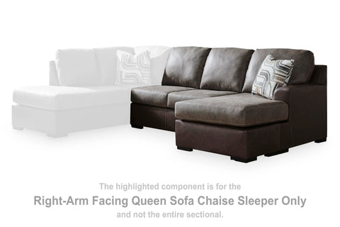 Baltic-Park Right-Arm Facing Queen Sofa Chaise Sleeper