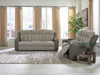 Stately Check Power Reclining Sofa and Loveseat