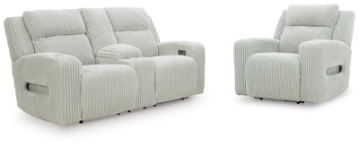TwinBrooke Power Reclining Loveseat and Power Recliner