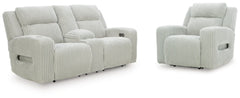 Loveseat reclinable eléctrico TwinBrooke y sillón reclinable eléctrico