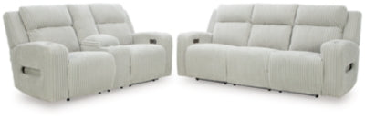 TwinBrooke Power Reclining Sofa and Loveseat