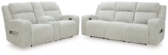 Sofá y loveseat reclinables eléctricos TwinBrooke