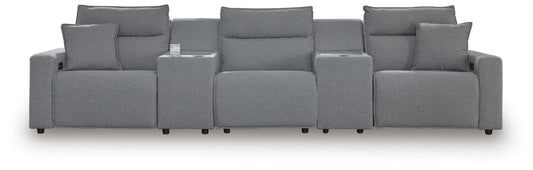 Seccional reclinable de 5 piezas ModMax II con consolas