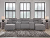 Seccional reclinable eléctrico ModMax II de 5 piezas con chaise longue